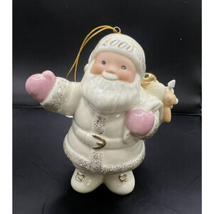 Lenox China Annual Christmas Tree Santa Limited Edition 2000 24c Gold Accents